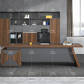 卡奈登老板桌大班台班桌现代总裁桌经理桌主管桌简约办公桌 1.6米 AL-31