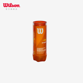 Wilson威尔胜美网联名青少年儿童网球比赛网球 3粒装 橙色
