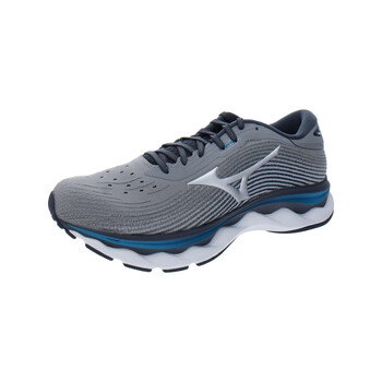 美津浓mizuno波浪天空5系列女士健身拉链跑步鞋灰色us10中国40