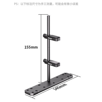 科乐浦（KELEPU）显卡支架立式主海景房机箱大显卡支撑架风扇加装显卡防弯托架 双卡黑色