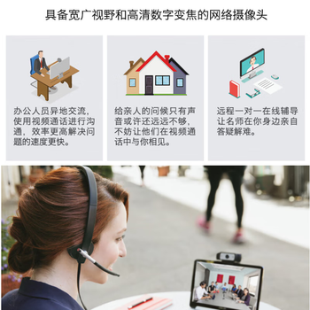 罗技（Logitech）C930c高清网络摄像头 笔记本电脑台式机视频直播商务会议摄像头 C930c