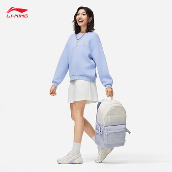 李宁运动生活系列丨运动双肩包男女同款大容量轻便旅行背包ABSU001