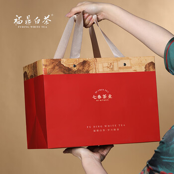 七春茶叶礼盒 福鼎老白茶500g口粮贡眉21年散茶可泡陈皮送长辈元宵节
