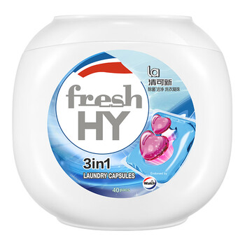 威露士清可新3合1洗衣凝珠10ml*40粒 除菌除螨 持久留香 浓缩洗衣液 威露士清可新3合1洗衣凝珠10ml*40粒 除菌除螨 持久留香 浓缩洗衣液