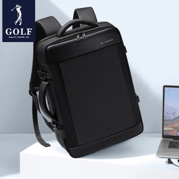 高尔夫(GOLF)双肩电脑包男士17.3英寸笔记本背包商务出差旅行包多用手提可扩容 高尔夫(GOLF)双肩电脑包男士17.3英寸笔记本背包商务出差旅行包多用手提可扩容
