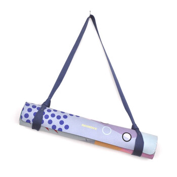 neumee专业出汗防滑吸湿减震居家耐用加宽麂皮绒天然橡胶瑜伽垫抽象