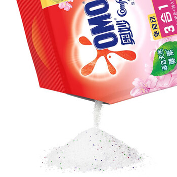 奥妙（OMO）洗衣粉 18含金纺樱花洗衣粉 1700G 清新衣物+手帕纸1包