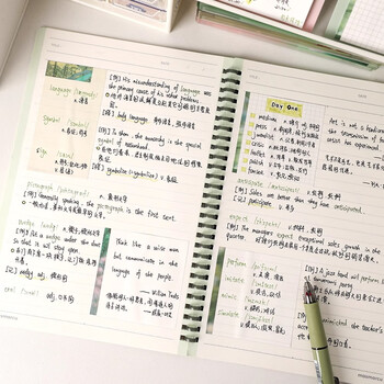 MASMARCU晨光文具计划便利贴标签贴高颜值大号粘性强学生长条错题便签贴纸记事贴日程便签本1本随机YS0182