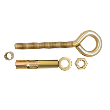 永利尚膨胀螺丝羊眼吊环镀锌吊环内膨胀带圆圈沙袋秋千吊环拉爆 M12*155（2个）