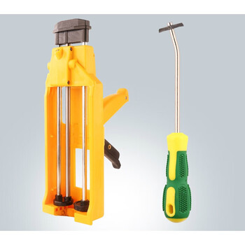 瓷砖地砖 工工具美缝双管双组份胶枪省力液压枪 双管液压胶枪加菱形清