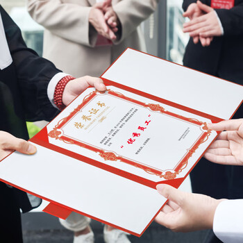 DSB（迪士比）12k/5本装奥利斯纹三折页荣誉证书 获奖证书颁奖奖状证书外壳红色【附10张内芯】050872