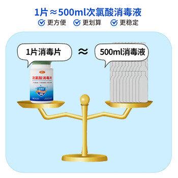 粒米次氯酸消毒片宠物餐具消毒居家洗衣机杀菌消毒液泡腾片100g装 粒米次氯酸消毒片宠物餐具消毒居家洗衣机杀菌消毒液泡腾片100g装