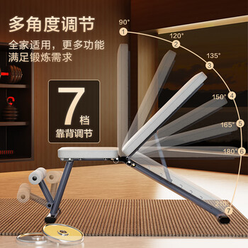 京东京造 全折叠哑铃凳家用 多功能仰卧起坐卧推凳 健身器材训练椅飞鸟凳 京东京造 全折叠哑铃凳家用 多功能仰卧起坐卧推凳 健身器材训练椅飞鸟凳