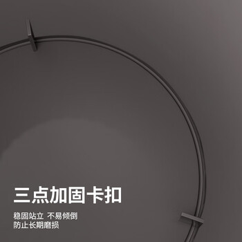 百家好世压圈垃圾桶无盖12L圆形卡其客厅厨房卧室卫生间厕所办公分类纸篓