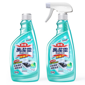 花王（KAO）厨房油污清洁剂青拧芳香500ml*2瓶（原装进口 去重油清洁剂）