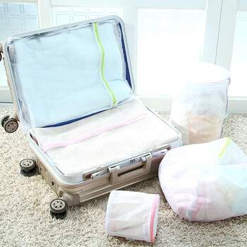 茶花 清洁洗衣袋洗衣网袋护衣防变形网兜毛衣物护洗袋大号小号4件套