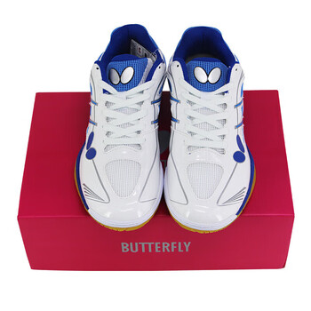 蝴蝶BUTTERFLY乒乓球鞋牛筋底专业男女同款运动鞋透气TC1蓝色41码 蝴蝶BUTTERFLY乒乓球鞋牛筋底专业男女同款运动鞋透气TC1蓝色41码