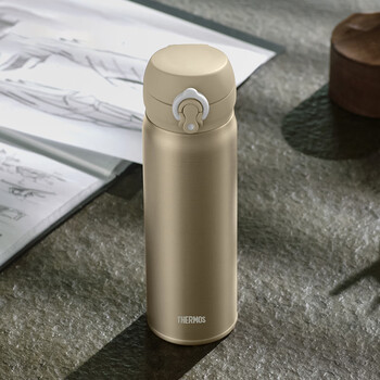 膳魔师（THERMOS）保温杯纯钛杯500ml户外男女士水杯子伴手礼生日礼物TCTG BK