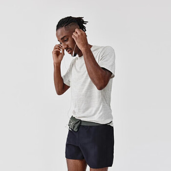 迪卡侬运动胸腰两用男女腰包斜挎包手机袋春夏WSSA卡其绿均码 4424749