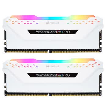 美商海盗船（USCORSAIR）32GB(16Gx2)套装 DDR4 3600 台式机内存条 复仇者RGB PRO 灯条 白色 电竞玩家款