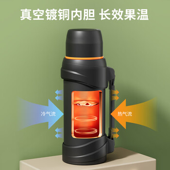 九阳(Joyoung)旅行壶保温壶不锈钢大容量保温瓶真空保温水壶黑色2LWR575(黑) 九阳(Joyoung)旅行壶保温壶不锈钢大容量保温瓶真空保温水壶黑色2LWR575(黑)