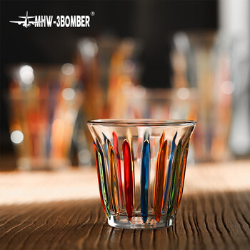 MHW-3BOMBER轰炸机[礼物]咖啡玻璃杯澳白杯拿铁杯水杯Dirty杯子手绘