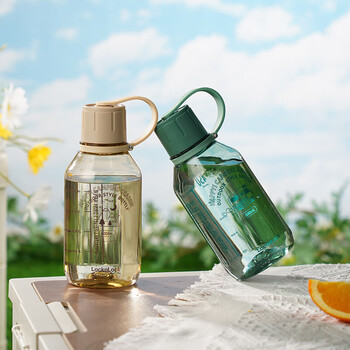 乐扣乐扣（LOCK&LOCK）户外运动水杯Tritan男女学生塑料杯子1L灰色ABF690GRY