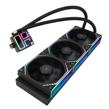 利民（thermalright）FROZEN INFINITY 360 BLACK 冰封无限 一体式水冷散热器 幻彩无限镜灯效 FI360 BLACK