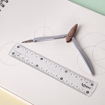 马培德（Maped）微笑星球环保减塑圆规 初高中考试圆规 学生制图绘图学习工具 199512CHFM【HB铅芯款/2件套】