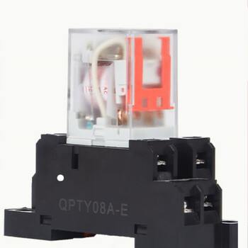 百瑞川 小型中间继电器8脚14脚大功率电磁继电器底座QMY4N220V14脚/20个