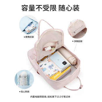 Dickies电脑双肩包女包13.3/14英寸轻薄笔记本旅行女士DK背包学生书包