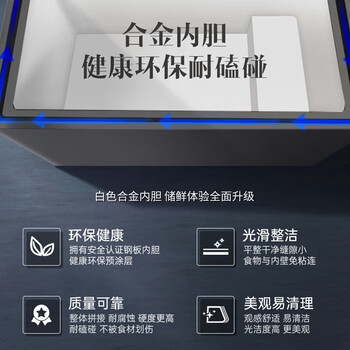 澳柯玛（AUCMA）147升家用冰柜商用卧式小冰柜冰箱 冷藏柜冷冻柜转换冷柜 一级能效  银河灰BC/BD-147NEM 