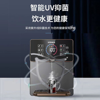 康佳（KONKA）饮水机家用净水器伴侣 智能触控 速热即饮冲奶 UV除菌 彩屏管线机KY-LRG08冰热款