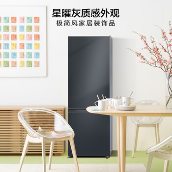 TCL 163L两门冰箱二级能效直冷小户型双温区养鲜冰箱小型便捷租房迷你家用电冰箱R163L5-B