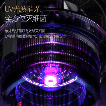 西丽无雾加湿器家用卧室轻音空气净化桌面孕妇婴儿大雾量蒸发式智能恒湿办公室礼物SZ-Y0107B