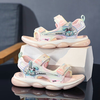 季回力休女童鞋子凉鞋夏季2024新款防滑软底儿童沙滩鞋中大童夏天女孩