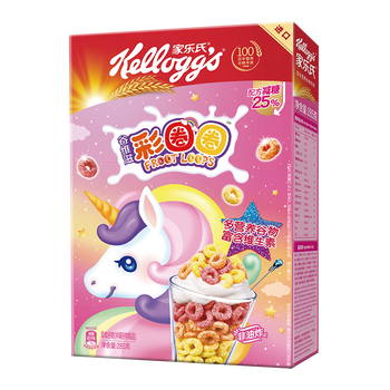 家乐氏(Kellogg)进口谷维滋彩圈圈285g儿童学生营养谷物脆麦片冲泡即食早餐代餐 家乐氏(Kellogg)进口谷维滋彩圈圈285g儿童学生营养谷物脆麦片冲泡即食早餐代餐