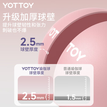 yottoy瑜伽球加厚防爆健身球成人孕妇普拉提瑜伽器材平衡球