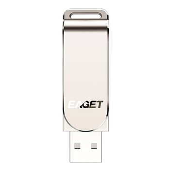 忆捷（EAGET）F60 USB3.0 U盘 高速全金属360度旋转车载优盘网红音乐盘 32GB 商用