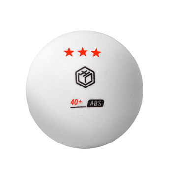京东京造 乒乓球三星12只装 赛顶乒乓球3星ABS新材料 白色40+