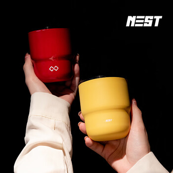 巢里便携咖啡杯304不锈钢户外随行外带露营迷你雪糕冰杯家居馆红