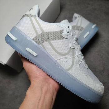 耐克官方旗舰品质af1 空军一号白骨冰块解析冰蓝低帮运动休闲滑板鞋