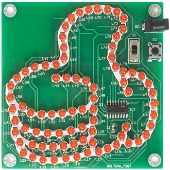 伍陆电子 拇指灯 可调速流水灯焊接套件电子DIY练习电路板组装 伍陆电子 拇指灯 可调速流水灯焊接套件电子DIY练习电路板组装