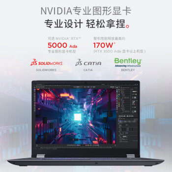 联想（Lenovo）P16酷睿移动图形工作站16英寸高性能笔记本电脑2.5K I7-13700HX 32G 1T RTX3500Ada 12G 标配