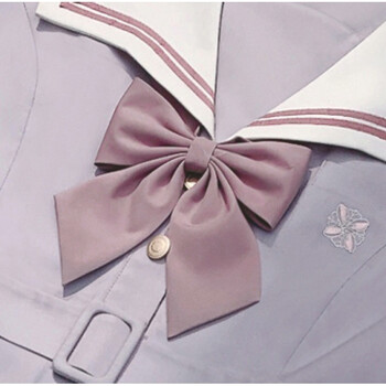 天颛胡桃木jk雾藤中连衣裙jk制服淡紫色盛夏服水手服连衣裙温柔雾藤中羽根领结6 30前发l 图片价格品牌报价 京东