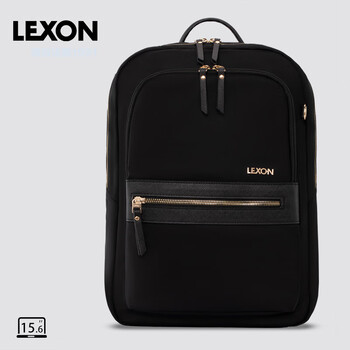 乐上（LEXON）双肩背包14英寸电脑包大学生书包简约OL通勤出差旅行新款女包