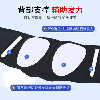 耐力克斯（NAILEKESI N）医用超薄护腰带腰肌劳损腰间盘突出腰托久坐久站收腹带运动护腰