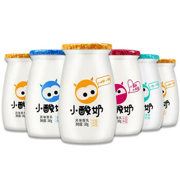 君乐宝君乐宝来思尔小酸奶180g*6瓶整箱批冰淇淋香草原味儿童早餐酸