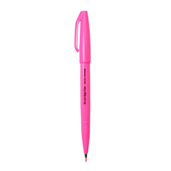 派通（Pentel ）0.5mm荧光笔限定款马卡龙色系水性记号笔 学生重点标注笔 SES15C-FPX 荧光粉