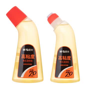 晨光（M&G）70ml高粘度弯头液体胶学习办公通用胶水学生手工黏胶办公用品AWG97038 3个装